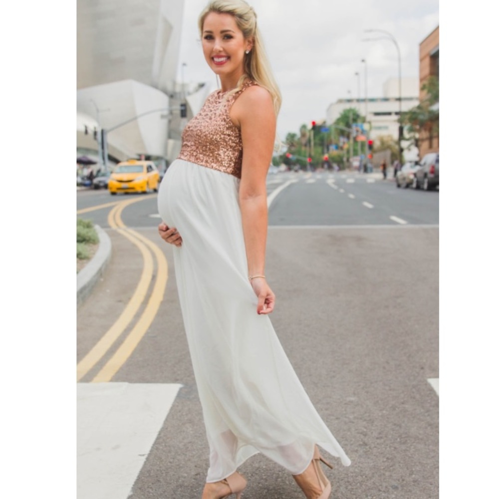 Pinkblush -  Sequin Racerback Tank Dress (S)